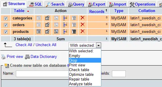 Drop Multiple Mysql Tables The, How Does Drop Table Work Sql