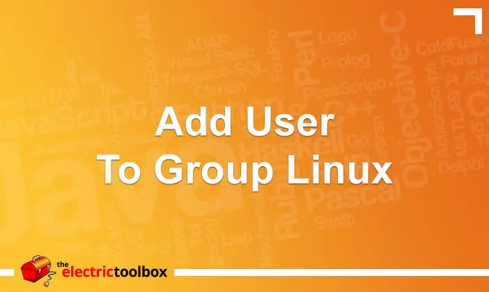 Add User To Group Linux