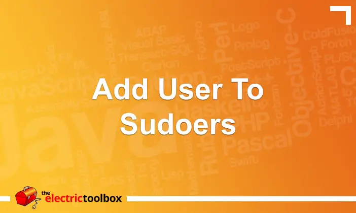 Add user to sudoers