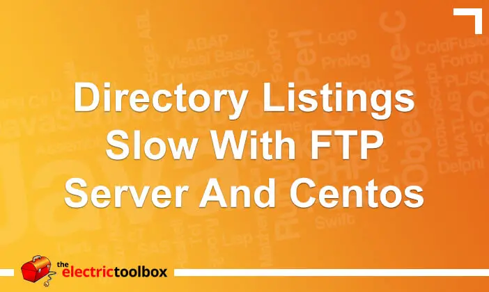 Directory listings slow with ftp server and CentOS
