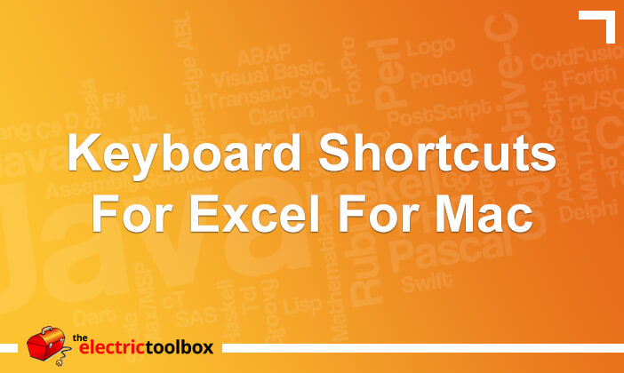 keyboard shortcut for mac excel