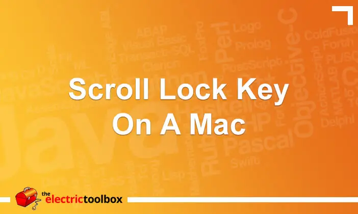 how to turn off scroll lock on macbook pro