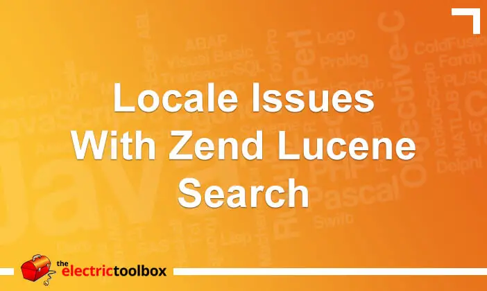 Locale issues with Zend Lucene search