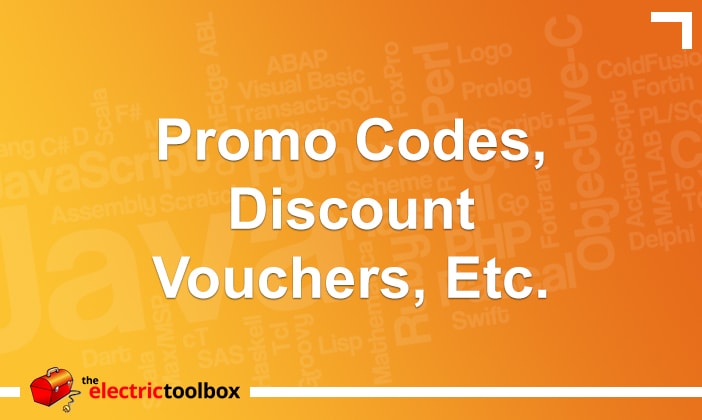 Promo Codes, Discount Vouchers, Etc.