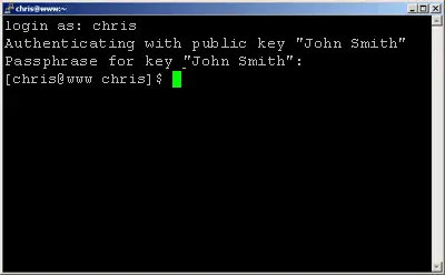 Logging into PuTTY using a private key passphrase