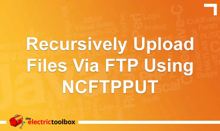 Recursively upload files via FTP using NCFTPPUT