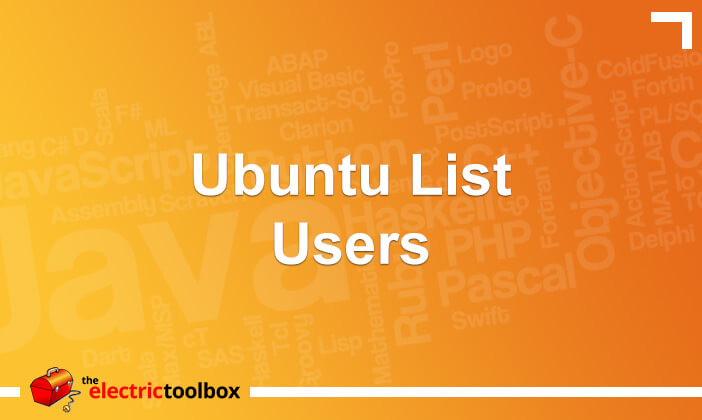 Ubuntu list users