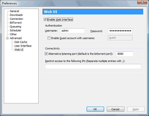 Utorrent helper web ui btinstall не выполнена