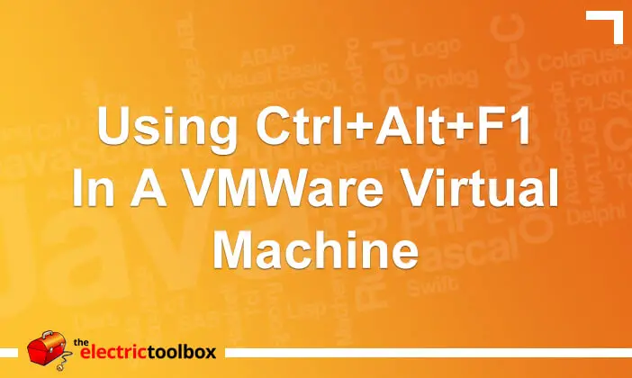 Using Ctrl+Alt+F1 in a VMWare Virtual Machine